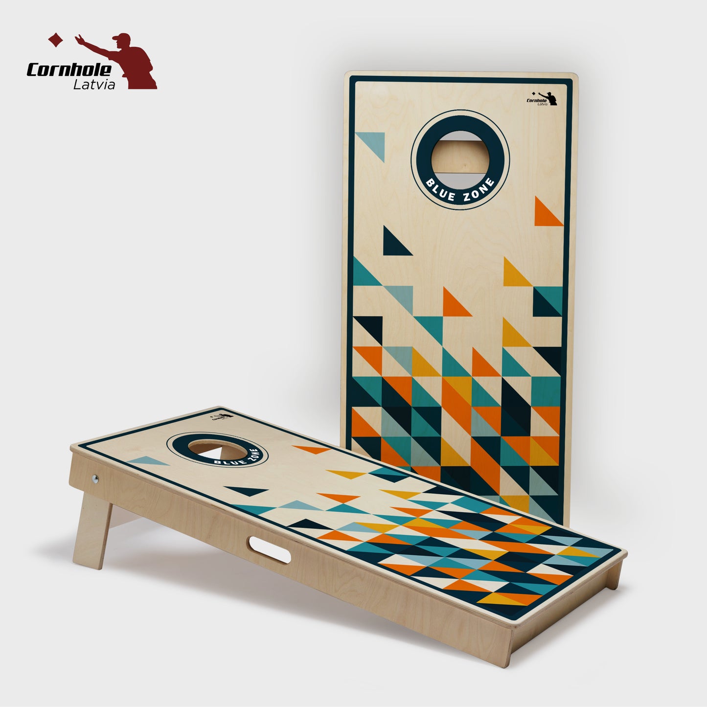 Cornhole Latvia spēles komplekts (15mm) - Ģeometrija