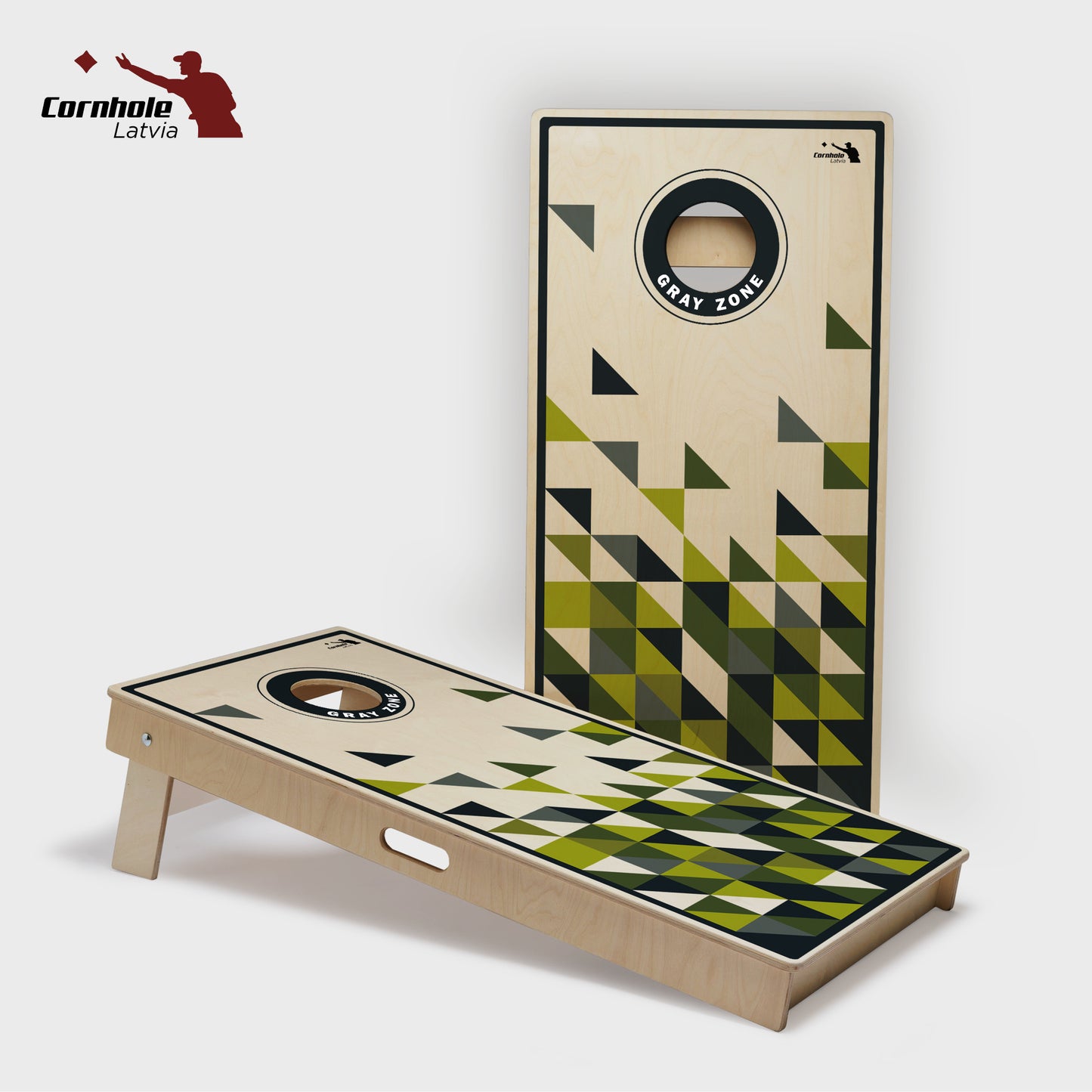 Cornhole Latvia spēles komplekts (15mm) - Ģeometrija