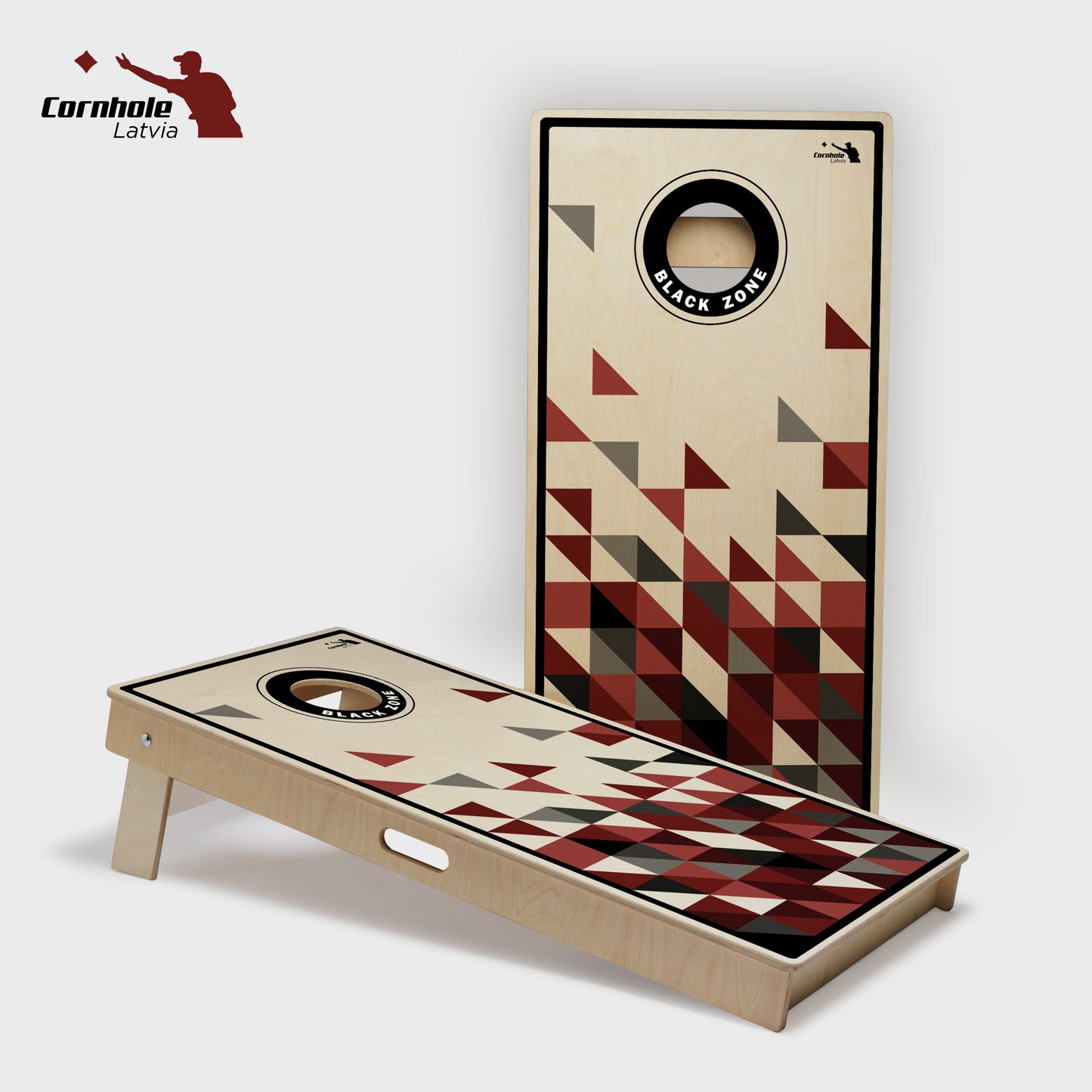 Cornhole Latvia spēles komplekts (15mm) - Ģeometrija