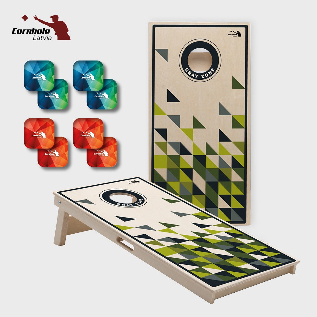 Cornhole Latvia spēles komplekts (15mm) - Ģeometrija